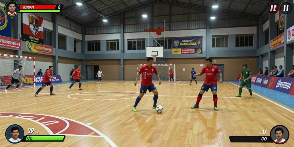 Tampilan grafis yang menawan dalam permainan.