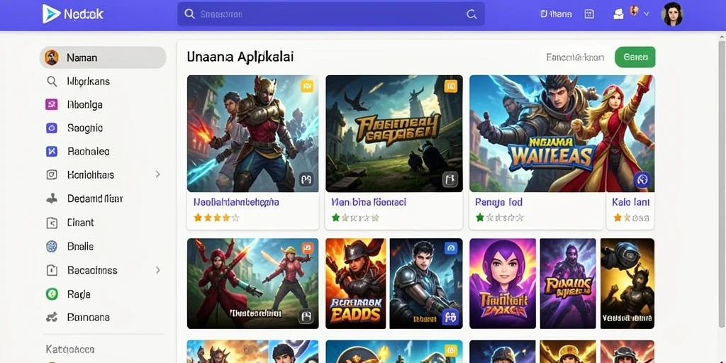 Tangkapan layar penuh aksi dalam permainan.