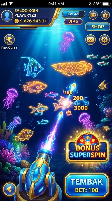 Pratinjau antarmuka superspin — aplikasi APK resmi Android v1.5.7